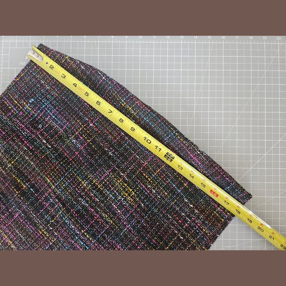 Oasis Black Rainbow Tweed Mini Skirt - Picture 7 of 7